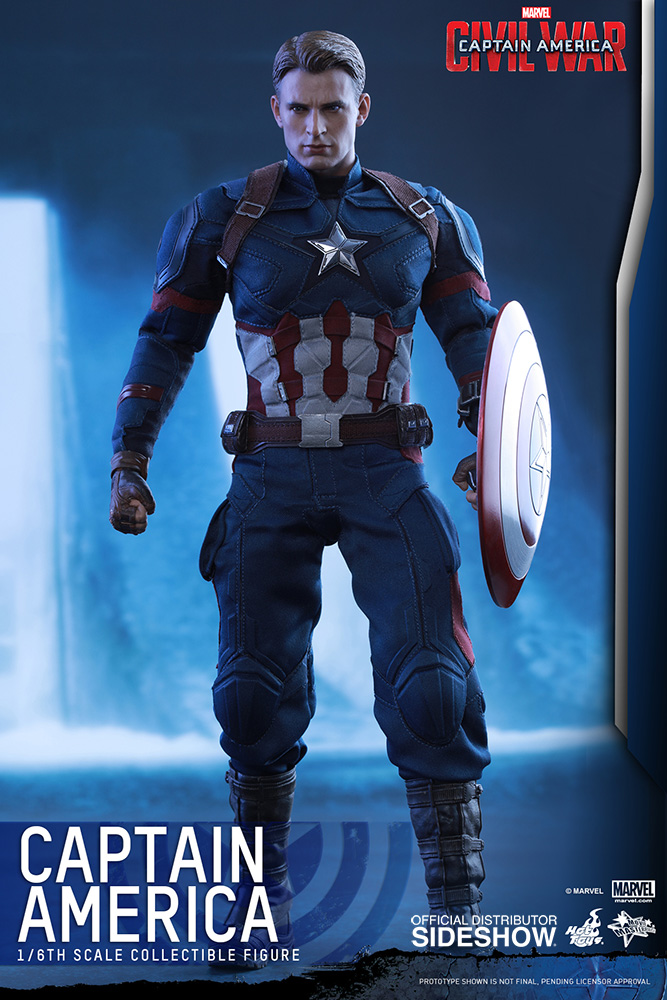 Captain America Sixth Scale Figure by Hot Toys Captain America: Civil War - Movie Masterpiece Series